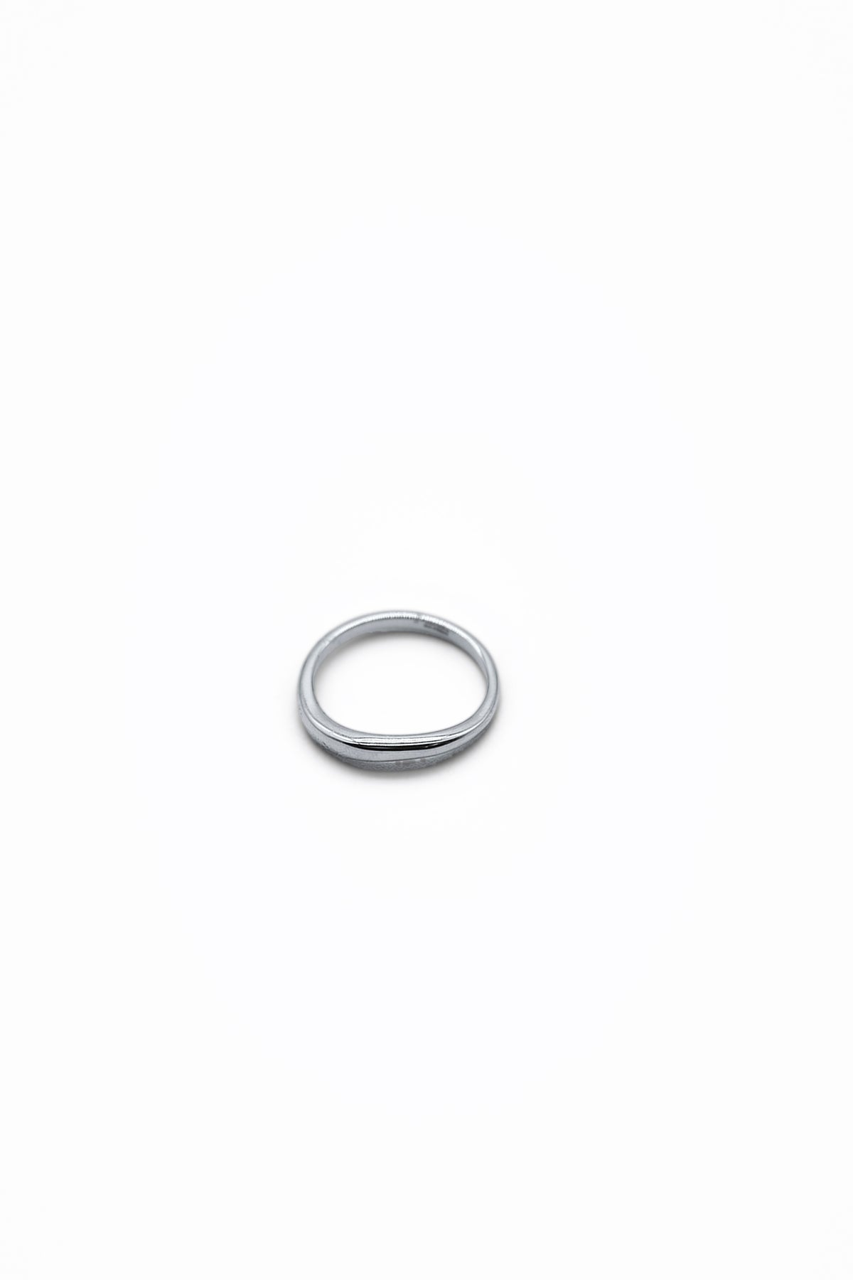 Melt Curve Pinky Ring シルバー